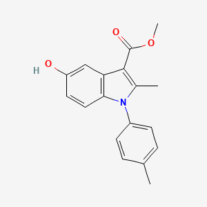 molecular formula C18H17NO3 B5863012 methyl 5-hydroxy-2-methyl-1-(4-methylphenyl)-1H-indole-3-carboxylate 