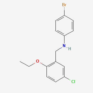 molecular formula C15H15BrClNO B5863026 (4-bromophenyl)(5-chloro-2-ethoxybenzyl)amine 