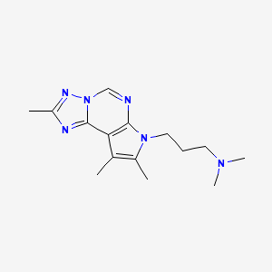 N,N-dimethyl-3-(2,8,9-trimethyl-7H-pyrrolo[3,2-e][1,2,4]triazolo[1,5-c]pyrimidin-7-yl)-1-propanamine