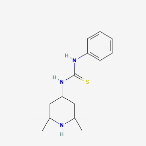 molecular formula C18H29N3S B5863040 N-(2,5-dimethylphenyl)-N'-(2,2,6,6-tetramethyl-4-piperidinyl)thiourea 