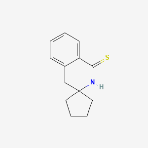 molecular formula C13H15NS B5863063 2'H-spiro[cyclopentane-1,3'-isoquinoline]-1'(4'H)-thione 