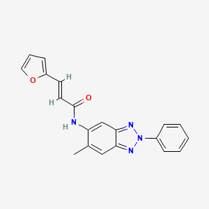 molecular formula C20H16N4O2 B5863070 3-(2-furyl)-N-(6-methyl-2-phenyl-2H-1,2,3-benzotriazol-5-yl)acrylamide 