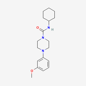 N-cyclohexyl-4-(3-methoxyphenyl)-1-piperazinecarboxamide