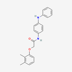 molecular formula C22H22N2O2 B5863081 N-(4-anilinophenyl)-2-(2,3-dimethylphenoxy)acetamide 