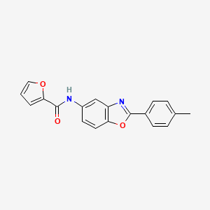 molecular formula C19H14N2O3 B5863087 N-[2-(4-methylphenyl)-1,3-benzoxazol-5-yl]-2-furamide 