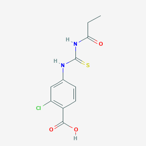 2-chloro-4-{[(propionylamino)carbonothioyl]amino}benzoic acid