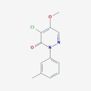 molecular formula C12H11ClN2O2 B5863101 4-chloro-5-methoxy-2-(3-methylphenyl)-3(2H)-pyridazinone 