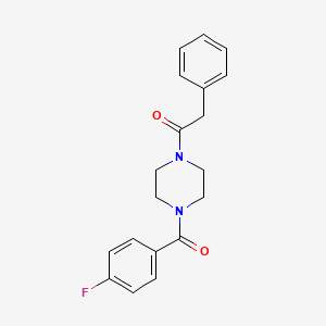 molecular formula C19H19FN2O2 B5863102 1-(4-fluorobenzoyl)-4-(phenylacetyl)piperazine 