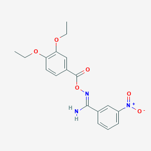 N'-[(3,4-diethoxybenzoyl)oxy]-3-nitrobenzenecarboximidamide