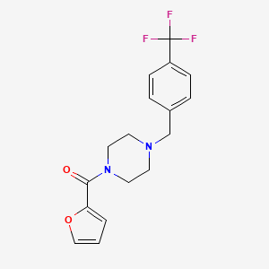 1-(2-furoyl)-4-[4-(trifluoromethyl)benzyl]piperazine