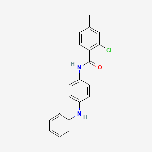 molecular formula C20H17ClN2O B5863153 N-(4-anilinophenyl)-2-chloro-4-methylbenzamide 