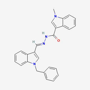 N'-[(1-benzyl-1H-indol-3-yl)methylene]-1-methyl-1H-indole-3-carbohydrazide