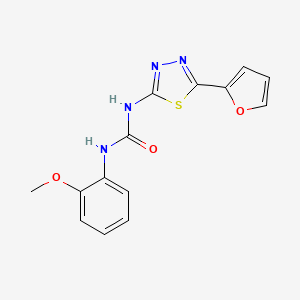 N-[5-(2-furyl)-1,3,4-thiadiazol-2-yl]-N'-(2-methoxyphenyl)urea