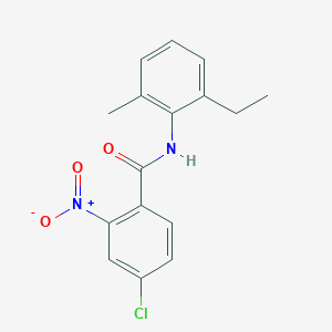 molecular formula C16H15ClN2O3 B5863222 4-chloro-N-(2-ethyl-6-methylphenyl)-2-nitrobenzamide 