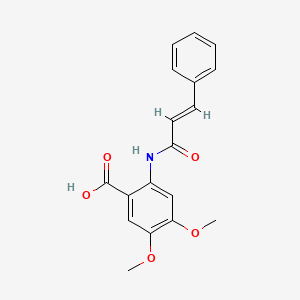 2-(cinnamoylamino)-4,5-dimethoxybenzoic acid