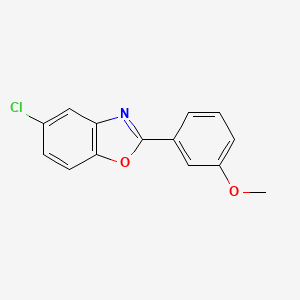 molecular formula C14H10ClNO2 B5863294 5-chloro-2-(3-methoxyphenyl)-1,3-benzoxazole 