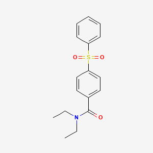 molecular formula C17H19NO3S B5863304 N,N-diethyl-4-(phenylsulfonyl)benzamide 