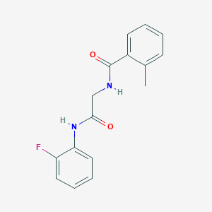 N-{2-[(2-fluorophenyl)amino]-2-oxoethyl}-2-methylbenzamide