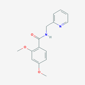 molecular formula C15H16N2O3 B5863312 2,4-dimethoxy-N-(2-pyridinylmethyl)benzamide 