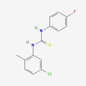 N-(5-chloro-2-methylphenyl)-N'-(4-fluorophenyl)thiourea