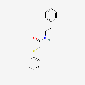 2-[(4-methylphenyl)thio]-N-(2-phenylethyl)acetamide