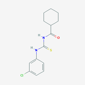 N-{[(3-chlorophenyl)amino]carbonothioyl}cyclohexanecarboxamide