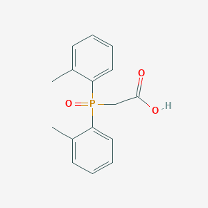 molecular formula C16H17O3P B5863360 [bis(2-methylphenyl)phosphoryl]acetic acid 