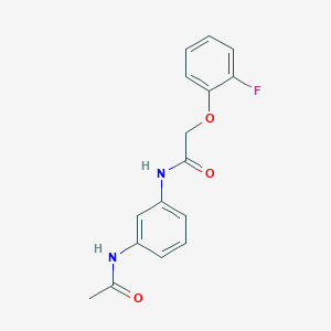 N-[3-(acetylamino)phenyl]-2-(2-fluorophenoxy)acetamide