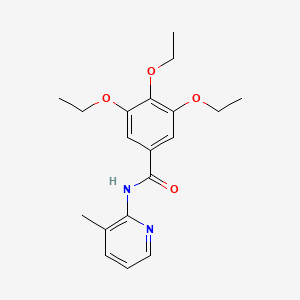 molecular formula C19H24N2O4 B5863410 3,4,5-triethoxy-N-(3-methyl-2-pyridinyl)benzamide 