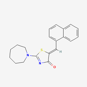 molecular formula C20H20N2OS B5863433 2-(1-azepanyl)-5-(1-naphthylmethylene)-1,3-thiazol-4(5H)-one 