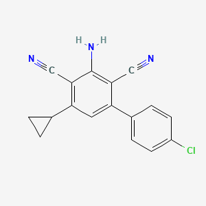 3-amino-4'-chloro-5-cyclopropyl-2,4-biphenyldicarbonitrile