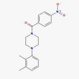 molecular formula C19H21N3O3 B5863482 1-(2,3-dimethylphenyl)-4-(4-nitrobenzoyl)piperazine 