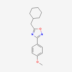 5-(cyclohexylmethyl)-3-(4-methoxyphenyl)-1,2,4-oxadiazole