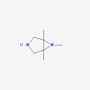 molecular formula C7H14N2 B586351 1,5,6-Trimethyl-3,6-diazabicyclo[3.1.0]hexane CAS No. 144173-28-4