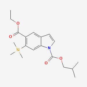 molecular formula C19H27NO4Si B586352 5-Ethyl 1-isobutyl 6-(trimethylsilyl)-1H-indole-1,5-dicarboxylate CAS No. 153602-84-7