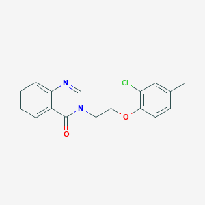 molecular formula C17H15ClN2O2 B5863520 3-[2-(2-chloro-4-methylphenoxy)ethyl]-4(3H)-quinazolinone 