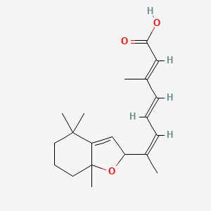 molecular formula C20H28O3 B586354 5,8-环氧-9-顺式维甲酸 CAS No. 1331640-07-3
