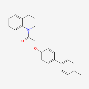 1-{[(4'-methyl-4-biphenylyl)oxy]acetyl}-1,2,3,4-tetrahydroquinoline