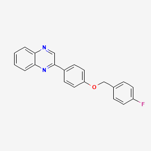 2-{4-[(4-fluorobenzyl)oxy]phenyl}quinoxaline