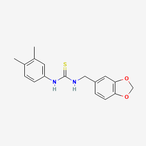 N-(1,3-benzodioxol-5-ylmethyl)-N'-(3,4-dimethylphenyl)thiourea