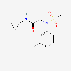 N~1~-cyclopropyl-N~2~-(3,4-dimethylphenyl)-N~2~-(methylsulfonyl)glycinamide