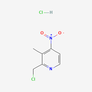 molecular formula C7H8Cl2N2O2 B586362 2-(Chloromethyl)-3-methyl-4-nitropyridine;hydrochloride CAS No. 152402-94-3