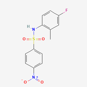 N-(4-fluoro-2-methylphenyl)-4-nitrobenzenesulfonamide