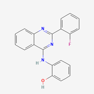 2-{[2-(2-fluorophenyl)-4-quinazolinyl]amino}phenol