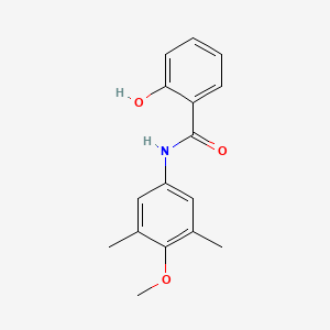 molecular formula C16H17NO3 B5863668 2-hydroxy-N-(4-methoxy-3,5-dimethylphenyl)benzamide 