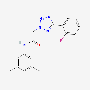 molecular formula C17H16FN5O B5863692 N-(3,5-dimethylphenyl)-2-[5-(2-fluorophenyl)-2H-tetrazol-2-yl]acetamide 