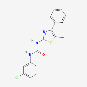 N-(3-chlorophenyl)-N'-(5-methyl-4-phenyl-1,3-thiazol-2-yl)urea