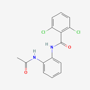 molecular formula C15H12Cl2N2O2 B5863710 N-[2-(acetylamino)phenyl]-2,6-dichlorobenzamide 