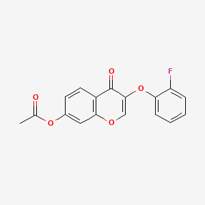 3-(2-fluorophenoxy)-4-oxo-4H-chromen-7-yl acetate