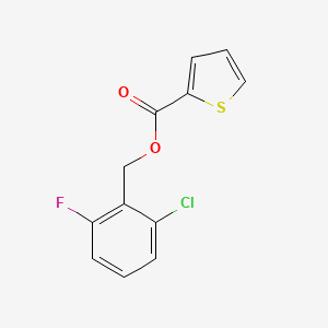 molecular formula C12H8ClFO2S B5863738 2-chloro-6-fluorobenzyl 2-thiophenecarboxylate 